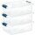Stapelbare Aufbewahrungsboxen 3er Set 10 L dunkelblau-transparent mit Deckel & Clips BPA-frei