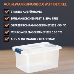 Stapelbare Aufbewahrungsboxen 2er Set 16 L...