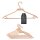 ENGELLAND Kleiderbügel Set 6-er Apricot – rutschfest, stabil & verstellbar, ideal für Hemden, Blusen, Jacken und Hosen