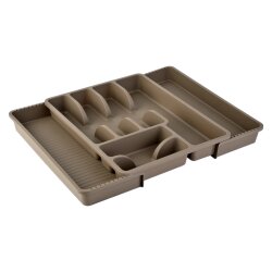 Verstellbarer Besteckkasten 29–51 cm Braun –...