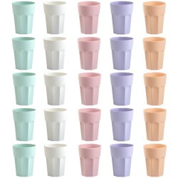 ENGELLAND 25-teiliges Kunststoffbecher-Set 0,25 L im...