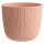 Blumentopf Apricot Ø 34 cm mit Drainagesystem – wetterfester Rillenoptik-Pflanzkübel, 20 L für Innen & Außen