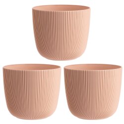 ENGELLAND 3er Set Blumentöpfe 34 cm 20 L Apricot mit...