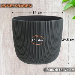 ENGELLAND 2er-Set Blumentopf Ø 34 cm Flieder...