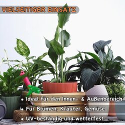 ENGELLAND 2er-Set Blumentopf Ø 34 cm Flieder – wetterfest mit integriertem Drainagesystem