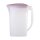 Getränkekrug Rosa 2 L BPA-frei mit Wipp‐Deckel & Füllskala - spülmaschinenfest & kältebeständig