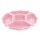 ENGELLAND Servierplatte Rosa 33 cm – BPA frei, 5 teilige Snackschale aus Kunststoff, spülmaschinenfest & stapelbar