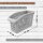 Kühlschrank Organizer Box 29 × 13 × 17,5 cm Weiß für platzsparende Ordnung