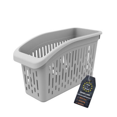 Kühlschrank Organizer Box 1er Set 29 × 13 × 17,5 cm Grau für platzsparende Ordnung