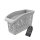 Kühlschrank Organizer Box 1er Set 29 × 13 × 17,5 cm Grau für platzsparende Ordnung