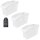 Kühlschrank Organizer Box 3er Set 29 × 13 × 17,5 cm Weiß für platzsparende Ordnung