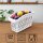 Kühlschrank Organizer Box 2er Set 29×13×17,5 cm Grau für platzsparende Ordnung