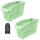 Kühlschrank Organizer Box 2er Set 29×13×17,5 cm Mint für platzsparende Ordnung