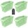 Kühlschrank Organizer Box 4er Set 29×13×17,5 cm Mint für platzsparende Ordnung