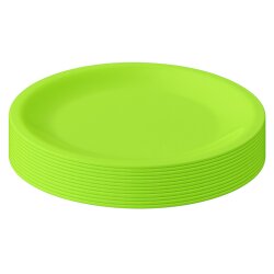 ENGELLAND 12er Set flache Kunststoffteller 23,5 cm...