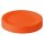 ENGELLAND 12er Set flache Kunststoffteller Ø 23,5 cm Orange, BPA-frei, stapelbar, bruchsicher, spülmaschinen- & mikrowellenfest