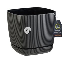 ENGELLAND Drainagentopf Ø 24 cm Schwarz mit...