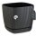 Drainage Blumentopf Ø 28 cm Schwarz mit Untersetzer & integriertem Ablauf