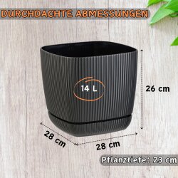 2x ENGELLAND Drainagentopf quadratisch intelligentes...