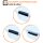 Flache Aufbewahrungsboxen 2er Set 6 L dunkelblau-transparent mit Deckel & Verschluss-Clips BPA-frei