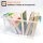 Flache Aufbewahrungsboxen 2er Set 6 L dunkelblau-transparent mit Deckel & Verschluss-Clips BPA-frei