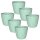 ENGELLAND Blumentopf 6er-Set Mint Ø 19 cm mit Selbstbewässerungssystem & Drainage – moderne Pflanztöpfe für Innen & Außen