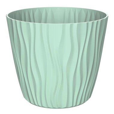 Engelland Blumentopf Ø 29 cm mit Bewässerungssystem – dekorativ & wetterfest, Mint
