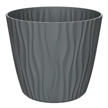Engelland Blumentopf Ø 39 cm mit Bewässerungssystem – wetterfest, UV-beständig & robust, Anthrazit