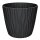 Engelland Blumentopf Ø 39 cm mit Bewässerungssystem – modern, UV-beständig & wetterfest, Schwarz