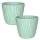 Engelland 2er-Set Blumentöpfe Ø 29 cm mit Bewässerungssystem – dekorativ & wetterfest, Mint