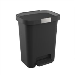 ENGELLAND 25 L Mülleimer Schwarz – Treteimer...