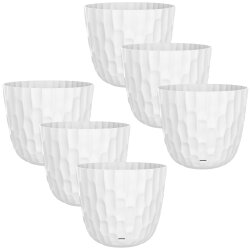 ENGELLAND Blumentopf 6er Set Ø 14 cm Weiß...