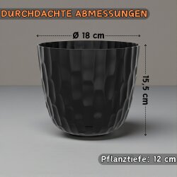 ENGELLAND Blumentopf 6er Set Ø 18 cm Weiß...