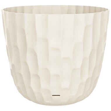 ENGELLAND Blumentopf Ø 23 cm mit Untersetzer & Bewässerungssystem Sand/Beige