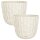ENGELLAND Blumentopf 2er-Set Ø 29 cm mit Untersetzer & Bewässerungssystem Sand/Beige