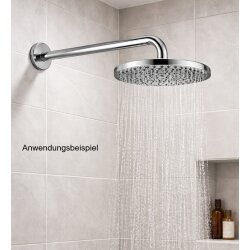 Brausearm Wandanschluss 20 cm – verchromter Messing Wandarm für Kopfbrausen