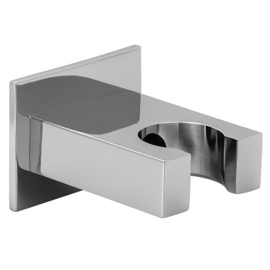 Brausehalter Messing verchromt – Wandhalter für Handbrause, stabile Montage, zeitlose Chrom-Optik