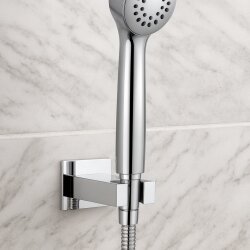 Brausehalter Messing verchromt – Wandhalter...