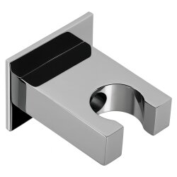 Brausehalter Messing verchromt – Wandhalter für Handbrause, stabile Montage, zeitlose Chrom-Optik