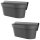 Engelland 2er Set Blumenkasten für Balkon Zaun Anthrazit 49 cm mit Wasserspeicher