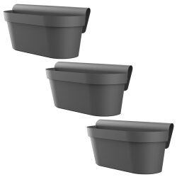 Engelland 3er Set Blumenkasten für Balkon Zaun...