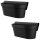 Engelland 2er Set Blumenkasten für Balkon Zaun Schwarz 49 cm mit Wasserspeicher