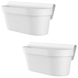 Engelland 2er Set Blumenkasten für Balkon Zaun...