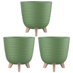 3er Set Blumentöpfe 28 cm mit Füßen,...