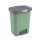 ENGELLAND Mülleimer 40 L mit Pedal und Soft-Close Deckel Salbei-Grün