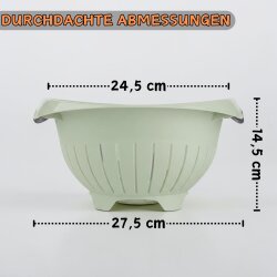 Engelland - 1 x Abtropfsieb, Ocker-Gelb, Nudelsieb,...