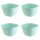 Engelland Kunststoffschüsseln 4er Set, 750 ml, BPA-frei, Mint-Grün, bruchfest & stapelbar - Müslischalen, Suppenschalen, Snack- & Dipschalen - mikrowellen-, spülmaschinen- & gefriergeeignet