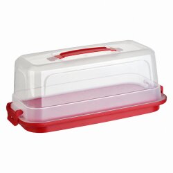 Engelland Schmale Kuchen-Transportbox mit Griff, Deckel...
